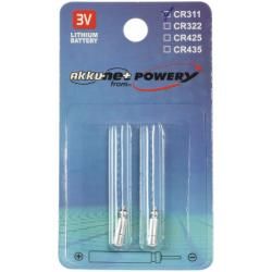 4x batéria, Stiftbatterie CR311 pre z.B. Angelposen, Bissanzeiger Lithium 2x2er balenie_1