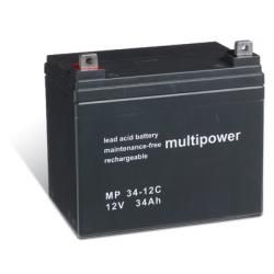 Akumulátor MP34-12C hlboký cyklus - Powery