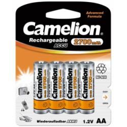 Nabíjacie AA ceruzkové batérie 2700mAh NiMH 4ks v balenie - Camelion originál