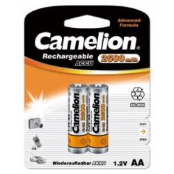 Nabíjacie AA ceruzkové batérie HR6 2500mAh 2ks v balenie - Camelion originál