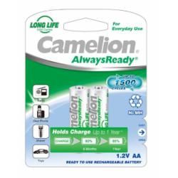 Nabíjacie AA ceruzkové batérie HR6 AlwaysReady 2ks v balenie 800mAh - Camelion originál