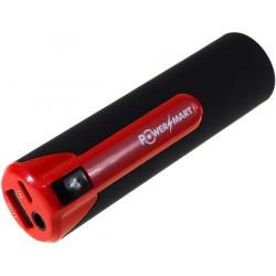 prenosná USB powerbanka 3400mAh červeno-čierna s klipom_1