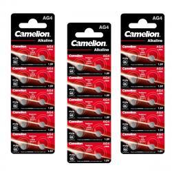 30x Camelion gombíkový článok LR66 / AG4 / G4 / LR626 / 177 / SR626W / GP77A / 377 originál