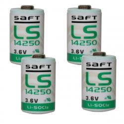 4x Lithium batéria Saft LS14250 1/2AA 3,6Volt originál