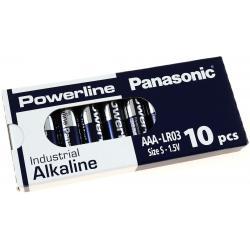 Alkalická batérie AAA LR03AD LR03 1,5V 10ks v balenie - Panasonic Powerline Industrial originál