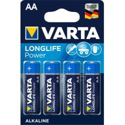 alkalická ceruzková batéria LR6 4ks v balení - Varta