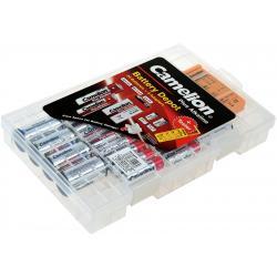 Camelion Box 20 Batterien (10x AA, 8xAAA, 2x 6LF22) + 8 Adapter (4x C, 4x D) + 1 Batterietester originál