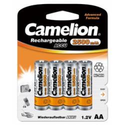 Nabíjacie AA ceruzkové batérie HR6 2500mAh 4ks v balenie - Camelion originál
