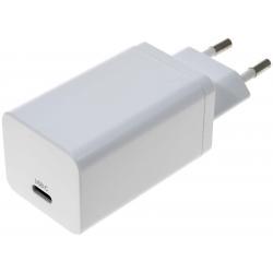 USB C Power Delivery PPS-nabíjačka / Adapter 65W GaN biela