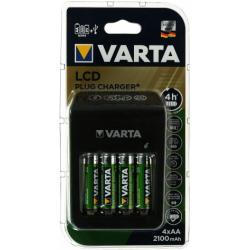 Varta Steckerlader / nabíjačka s LCD-Anzeige und USB vr. 4x Varta AA-aku R2U 2100mAh originál