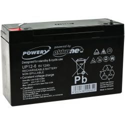 akumulátor pre UPS núdzové osvetlenie 6V 12Ah (nahrádza aj 10Ah) - Powery