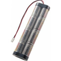 Akupack NiMH Conrad Energy Sub-C, 9,6 V, 2400 mAh, Stick, Futaba