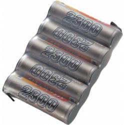 Akupack přijímače NiMH Conrad Energy AA, 6 V, 2300 mAh, Side by Side, s páj. hroty