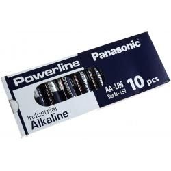 alkalická industriálna ceruzková batéria LR6 10ks v balení - Panasonic Powerline Industrial