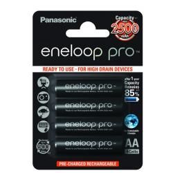 batérie typ BK-3HCDE/4BE 2500mAh 4ks v balenie - Panasonic eneloop pro originál