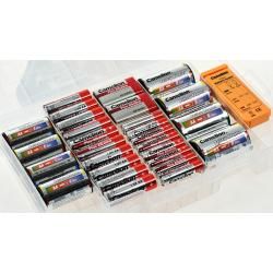 Camelion Box 20 Batterien (10x AA, 8xAAA, 2x 6LF22) + 8 Adapter (4x C, 4x D) + 1 Batterietester originál_1