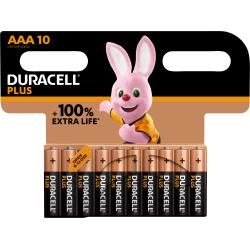 Duracell batéria alkalická Micro AAA LR03 1,5V Plus Extra Life 10ks balenie originál