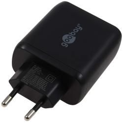 goobay 2-Port USB rychlonabíjačka USB PD/QC Adapter 45 W čierna originál_2
