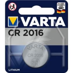 litiový gombíkový článok, batéria Varta CR 2016, IEC CR2016, nahrádza aj DL2016, 3V 1ks balenie originál