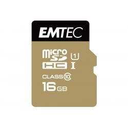 Pamäťová karta EMTEC microSDHC 16GB blister Gold+ Class 10 UHS-I_1