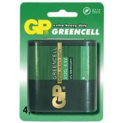 plochá batéria 3R12 1ks v balení - GP GreenCell
