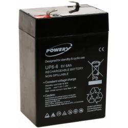 Powery náhradný aku 6V 6Ah nahrádza Panasonic Typ LC-R064R5P originál